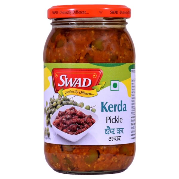 SWAD Traditional and Delicious Tenti Dela Pickle/ Lesua Gunda Kerda Achar/ Lasode Gunda Pickle Home Made Rajasthani lasoda Fruit Gujrati achar, Lasode Gunda Pickle Achar 400 gm - Fast Shipping to USA & Canada