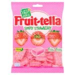 Fruit-tella Simply Strawberry Candy Bag, Natural Flavours and Colours, Vegan, Imported Candy, 135g - Fast Shipping to USA & Canada