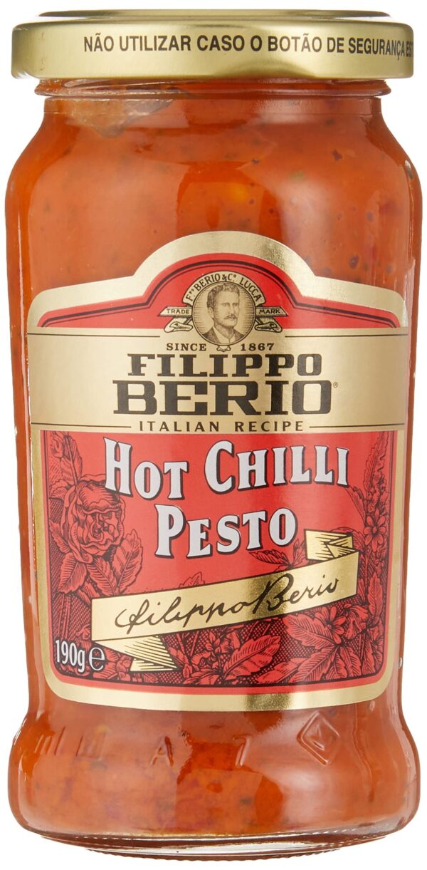 Filippo Berio Hot Chilli Pesto, 6.7 oz ? 190 g - Fast Shipping to USA & Canada