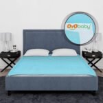 OYO BABY Extra Absorbent Waterproof Baby Dry Sheet Double Bed (260 x 200cm) | Quick Dry Sheet for New Born Baby Bed Protector, Soft & Breathable Rubber Sheet for Bed|Sea Blue - Fast Shipping to USA & Canada