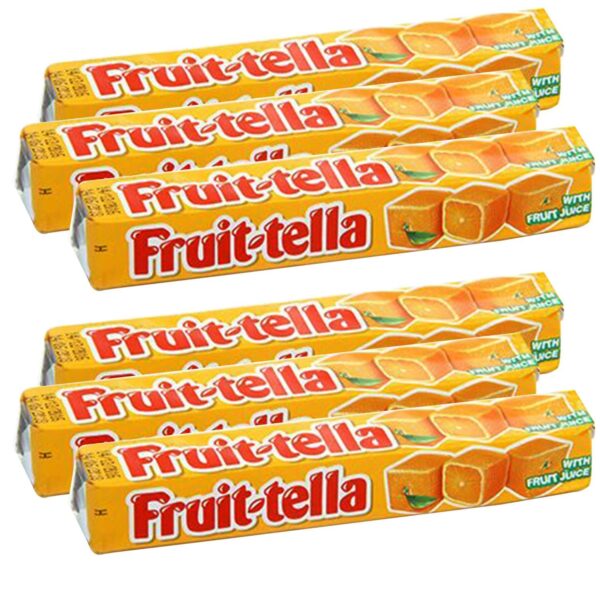 Fruit-tella Orange, 6 x 36 g - Fast Shipping to USA & Canada