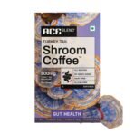 Ace Blend Turkey Tail SHROOM COFFEE? | 5 Serves | Mushroom Coffee | KSM 66 Ashwagandha | L-Theanine | MCT Powder | Total Gut Health | 100% Arabica | Instant Black Coffee | Keto | Cold & Hot Brew - Fast Shipping to USA & Canada