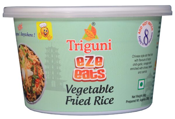 Triguni Eze Eats Veg Fried Rice, 90 grams (pack of 2) - Fast Shipping to USA & Canada