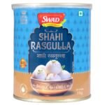 SWAD Shahi Rasgulla 1kg Tin | Traditional Bengali Sweets | Soft, Spongy, Juicy & Ready-to-Eat Indian Dessert | Perfect for Diwali, Weddings, Festive Celebrations & Gifting - Fast Shipping to USA & Canada