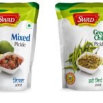 SWAD Delicious and Tangy Pack of 2 Mango, Lemon, Green Chillies, Carrot, Kerda Mixed Pickle/Mixed Achar - 200g| Green Chilli Pickle/Hari Mirchi Achar - 200g Pack of 2 - Fast Shipping to USA & Canada