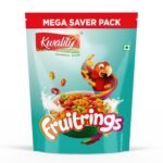 Kwality Fruitrings 100g| Mixed Fruit Flavor-Mango, Strawberry, Orange & Vanilla |Multigrain Breakfast Cereal for Kids | High in Protein & Fiber | Instant Food - Fast Shipping to USA & Canada