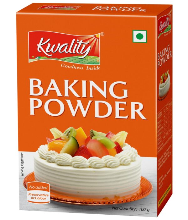 Kwality Baking Powder 100g | The Preferred Choice for Light and Fluffy Cakes | Pastries, Naans, Kulchas | Samosas, Dhoklas, and Cookies - Fast Shipping to USA & Canada