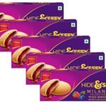 Parle Hide & Seek Milano Collections Mixed Berries Centre Filled Biscuits 75g (Pack Of 5) - HUMARABAZAR - Fast Shipping to USA & Canada