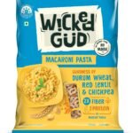 WickedGud 2X Fiber Macaroni Pasta | No Maida | Durum Wheat Semolina | Brown Rice | Red Lentils | Healthy Diet Pasta - 400gm - Fast Shipping to USA & Canada