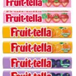 Fruit-Tella Strawberry (Pack Of 2), Blackcurrent (Pack Of 2), Orange (Pack Of 2) Flavour Chewy Toffee Stick (6 x 32.4g) - Fast Shipping to USA & Canada