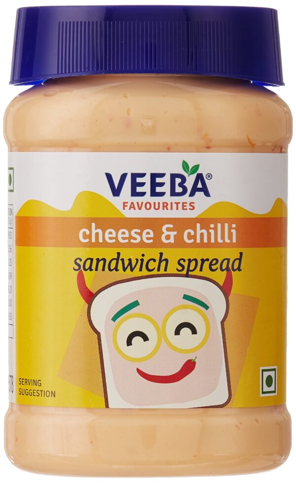 Veeba Cheese and Chilli Sandwich Spread, 250 Grams (Pack of 2) - Fast Shipping to USA & Canada