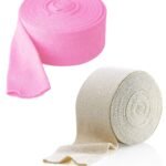 COMFORT ELASTICATED TUBULAR BANDAGE COLOR : WHITE & PINK,Size - 10 cm x 1 m (SIZE-F100 mm) - Fast Shipping to USA