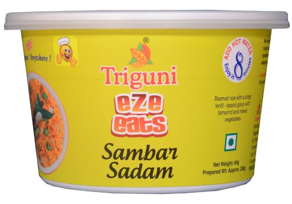 Triguni Eze Eats Sambar Sadam, 64 grams (pack of 2) - Fast Shipping to USA & Canada