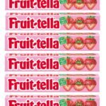 Fruit-Tella Strawberry Flavour Chewy Toffee Stick (Pack Of 6 x 32.4g) - Fast Shipping to USA & Canada
