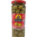 Figaro Olives - Pitted Green, 450g Jar - Fast Shipping to USA & Canada