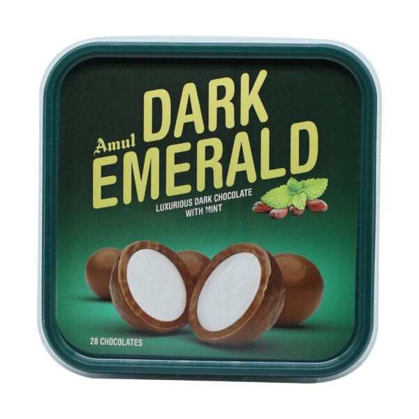 Amul Dark Emerald Chocolate with Mint, 308gm Tub - Fast Shipping to USA & Canada
