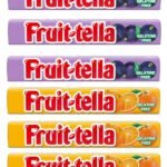 Fruit-Tella Blackcurrent (Pack Of 3), Fruit-Tella Orange Flavour (Pack Of 3) Chewy Toffee Stick (6 x 32.4g) - Fast Shipping to USA & Canada
