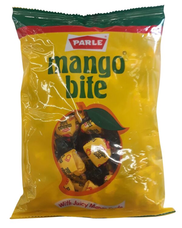 Parle Mango Bite Candy, 271.66 grams/ 289 grams Pouch (Item weight may vary) - Fast Shipping to USA & Canada