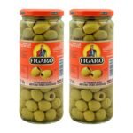 Figaro Pitted Green Olives, 15.87 oz 450 g, 2 Pack - Fast Shipping to USA & Canada