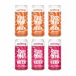 Coolberg Non Alcoholic Beer Assorted Flavors 300ml CANs - Pack of 6 (300ml x 6) Peach & Cranberry - Fast Shipping to USA & Canada