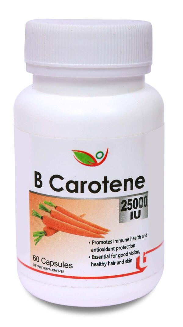 Beta Carotene 25000Iu - 60 Capsules - Fast Shipping to USA & Canada