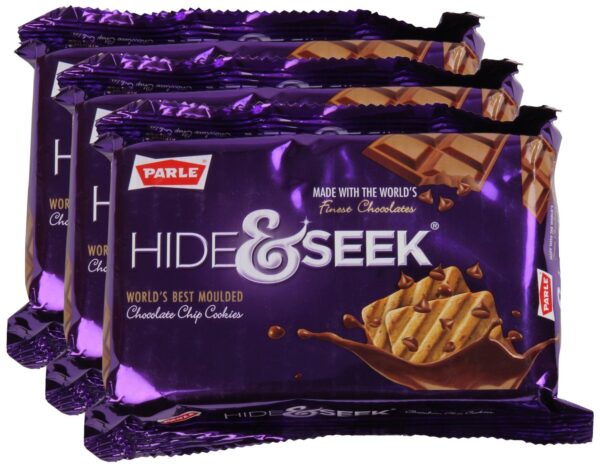 Parle More Combo - Hide and Seek Chocolate Chip Cookies, 200 Gm (Pack of 3) Promo Pack - Fast Shipping to USA & Canada