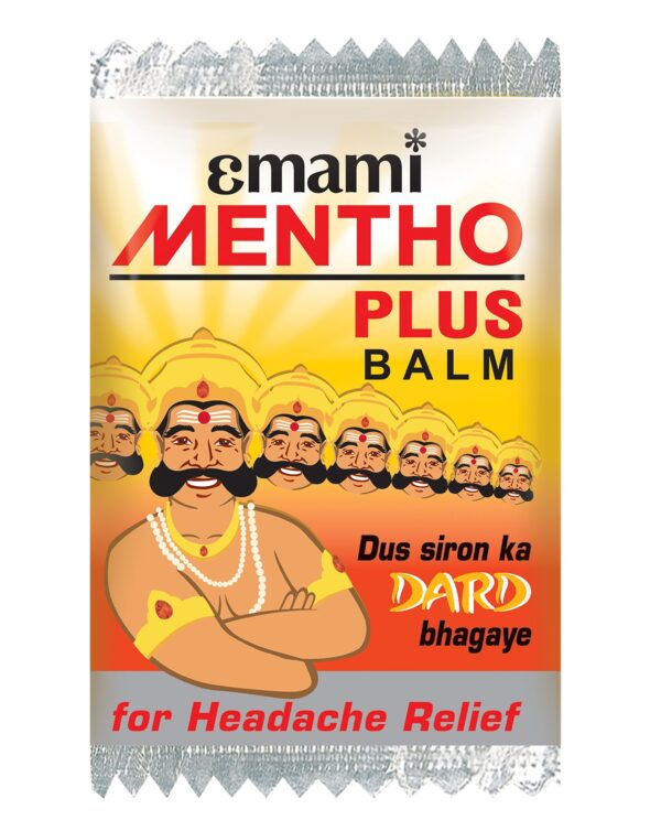 Emami Mentho Plus Balm - 1 ml - Pack of 100 - Fast Shipping to USA & Canada