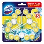 Domestos Power 5 Toilet Block Lemon 3 * 55g - Fast Shipping to USA & Canada