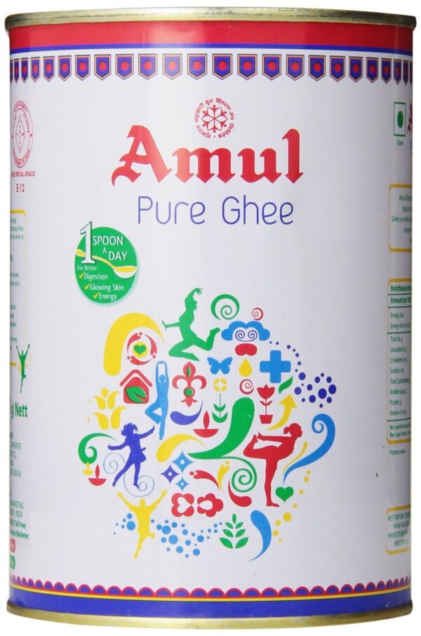Amul Pure Ghee - 1 Liter Tin - Fast Shipping to USA & Canada