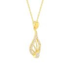 GIVA 925 Silver Golden Glint Pendant With Link Chain| Necklace to Gift Women & Girls | With Certificate of Authenticity and 925 Stamp | 6 Months Warranty* - Image 3