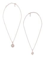 ZAVERI PEARLS Set of 2 Rose Gold Contemporary Cubic Zirconia Pendants With Chains For Women-ZPFK17537 - Fast Shipping to USA & Canada - Image 2