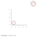 GIVA 925 Silver Rose Gold Connected for Life Earrings| studs to Gift Women & Girls | With Certificate of Authenticity and 925 Stamp | 6 Months Warranty* - Image 5