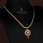 Sasitrends Stunning Micro Gold Plated Designer Pendant Chain Necklace - Fast Shipping to USA & Canada - Image 4