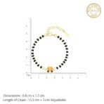 GIVA 925 Silver 18k Gold Plated Rose Gold Infact Bracelet | Adjustable| Gifts for Kids & Babies - Image 5
