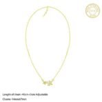 GIVA 925 Silver 18k Gold Plated Shimmer Bloom Necklace | Gifts for Girlfriend, Gifts for Women and Girls |With Certificate of Authenticity and 925 Stamp | 6 Month Warranty* - Image 5