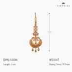 Tarinika Aadhira Maang Tikka with Warranty ? Fast Shipping to USA & Canada - Image 5