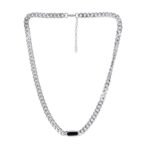 Fashion Frill Trendy Pendant For Men Silver Chain Necklace Jewellery | Silver Plated Stainless Steel | Neck Accessories | Birthday Gift for Husband & Boyfriend - Fast Shipping to USA & Canada - Image 2
