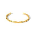 Fashion Frill Exclusive Golden Bamboo Cuff Bracelet For Women Stainless Steel Bracelet for Women Made For Her - Fast Shipping to USA & Canada