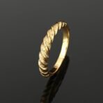 Estele Gold Plated American Diamond Ring for Women - Fast Shipping to USA & Canada - Image 3