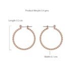 Estele Gold Tone Classic Hoop Earrings - Fast Shipping to USA & Canada - Image 5