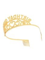 YouBella Jewellery Stylish Birthday Sash and Crown - Pack of 2 Pcs | Birthday Girl Crown | Gifts for Best Friend/Sister - Fast Shipping to USA & Canada - Image 6