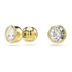 Swarovski Women's Imber Stud Earrings, Round Cut, White, Gold-Tone Plated - Fast Shipping to USA & Canada - Image 3