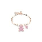 Swarovski Teddy bracelet, Bear, Pink, Rose gold-tone plated - Fast Shipping to USA & Canada - Image 2