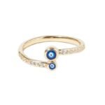 SALTY Cute Evil Eye Finger Ring for Women - Fast Shipping to USA & Canada