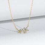 GIVA 925 Silver 18k Gold Plated Shimmer Bloom Necklace | Gifts for Girlfriend, Gifts for Women and Girls |With Certificate of Authenticity and 925 Stamp | 6 Month Warranty* - Image 4