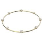 SWAROVSKI Womens Constella Choker, Round Cut, White, Shiny Gold-Tone Plated - Fast Shipping to USA & Canada - Image 2