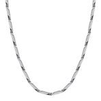 Fashion Frill Men's Double Coated Popular Stainless Steel Silver Chain For Men Boys Girls Stylish Necklaces Silver Chain Anniversary Love Gift For Husband Unisex Chains 22 Inches - Fast Shipping to USA & Canada - Image 2