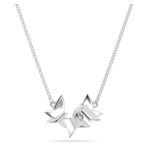 Swarovski Lilia Necklace, Butterfly, Blue, Rhodium Plated For Womens - Fast Shipping to USA & Canada - Image 5