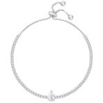 GIVA 925 Silver Joy of White Bracelet, Adjustable | Gifts for Women and Girls | With Certificate of Authenticity and 925 Stamp | 6 Months Warranty* - Image 2