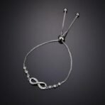 Shining Diva Fashion Endless Love Crystal Infinity Bracelet for Women CZ Diamonds Latest Stylish Adjustable Charm Tennis Bracelet for Girls - Fast Shipping to USA & Canada - Image 5